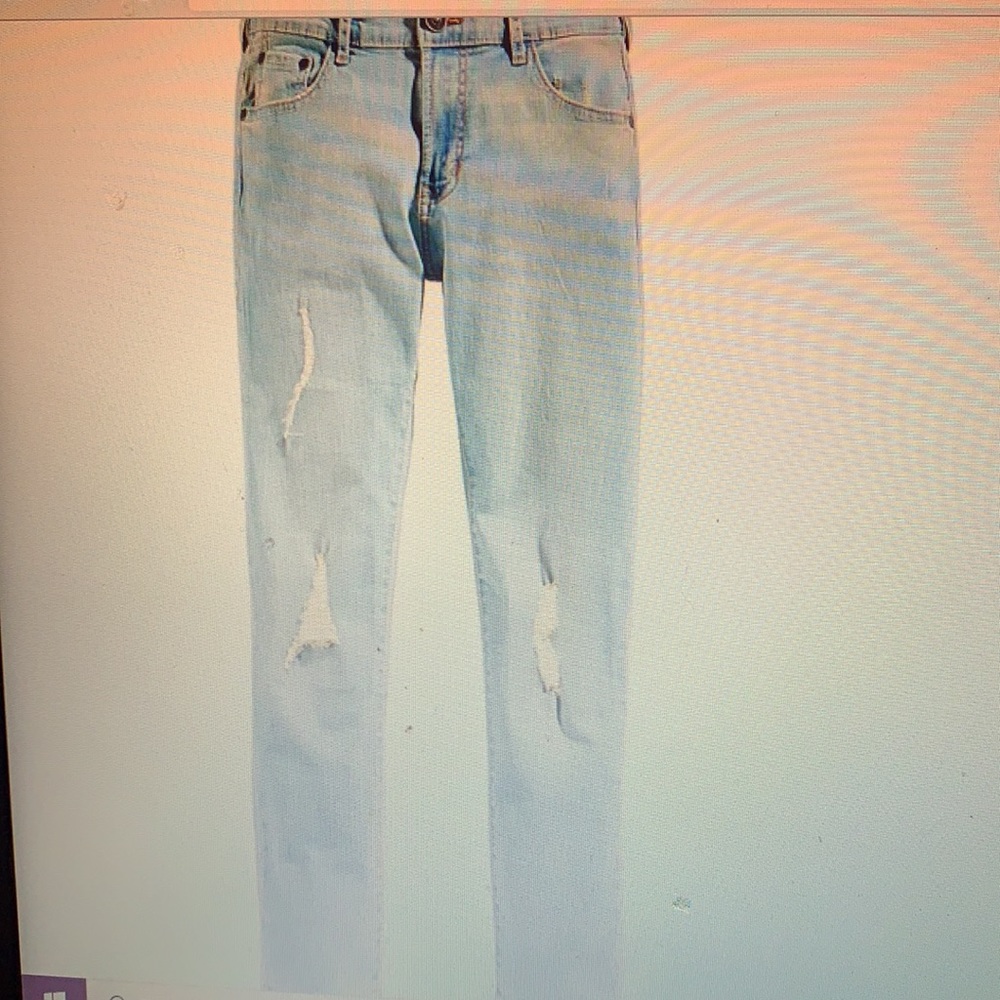 Pre-worn Distressed Denim Jeans